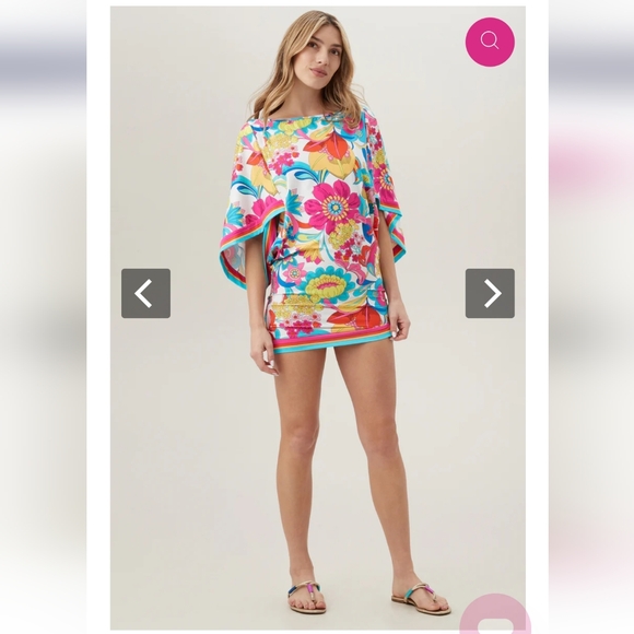 Nwt Trina Turk Fontaine swim tunic  multicolor - Picture 3 of 14